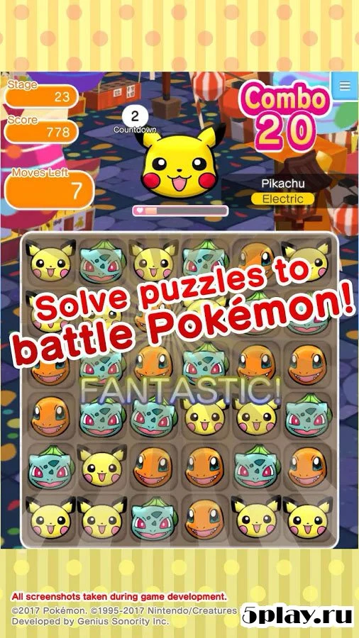  Pokemon Shuffle Mobile 1.13.0 (Мод: много денег) на андроїд безкоштовно