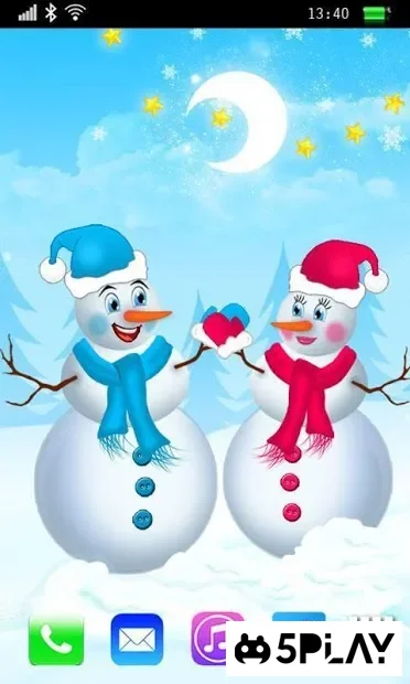 Завантажте смішний сніговик LWP 1.3 для Android безкоштовно