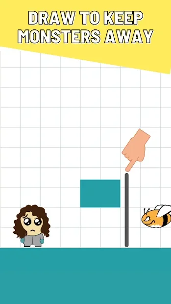 Спасите девушку - Игра головоломка нарисуй решение 4.4