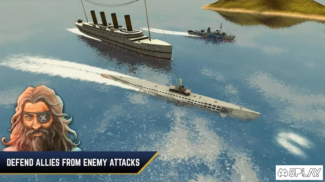 Ворожі води: Битва під підводним човном та кораблем 1.139