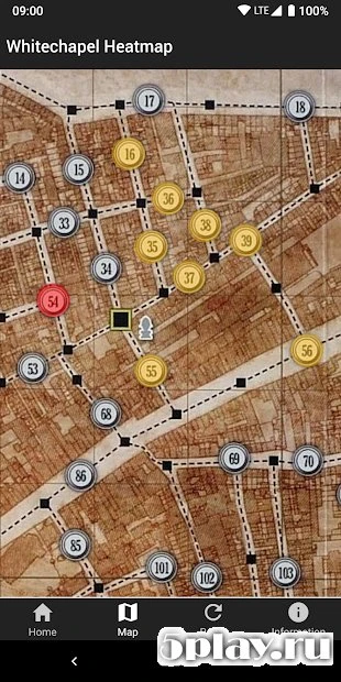 Whitechapel Heatmap 1.0