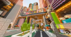 Гравець створив місто Сіті Сіті з Кіберпанка 2077 до Minecraft