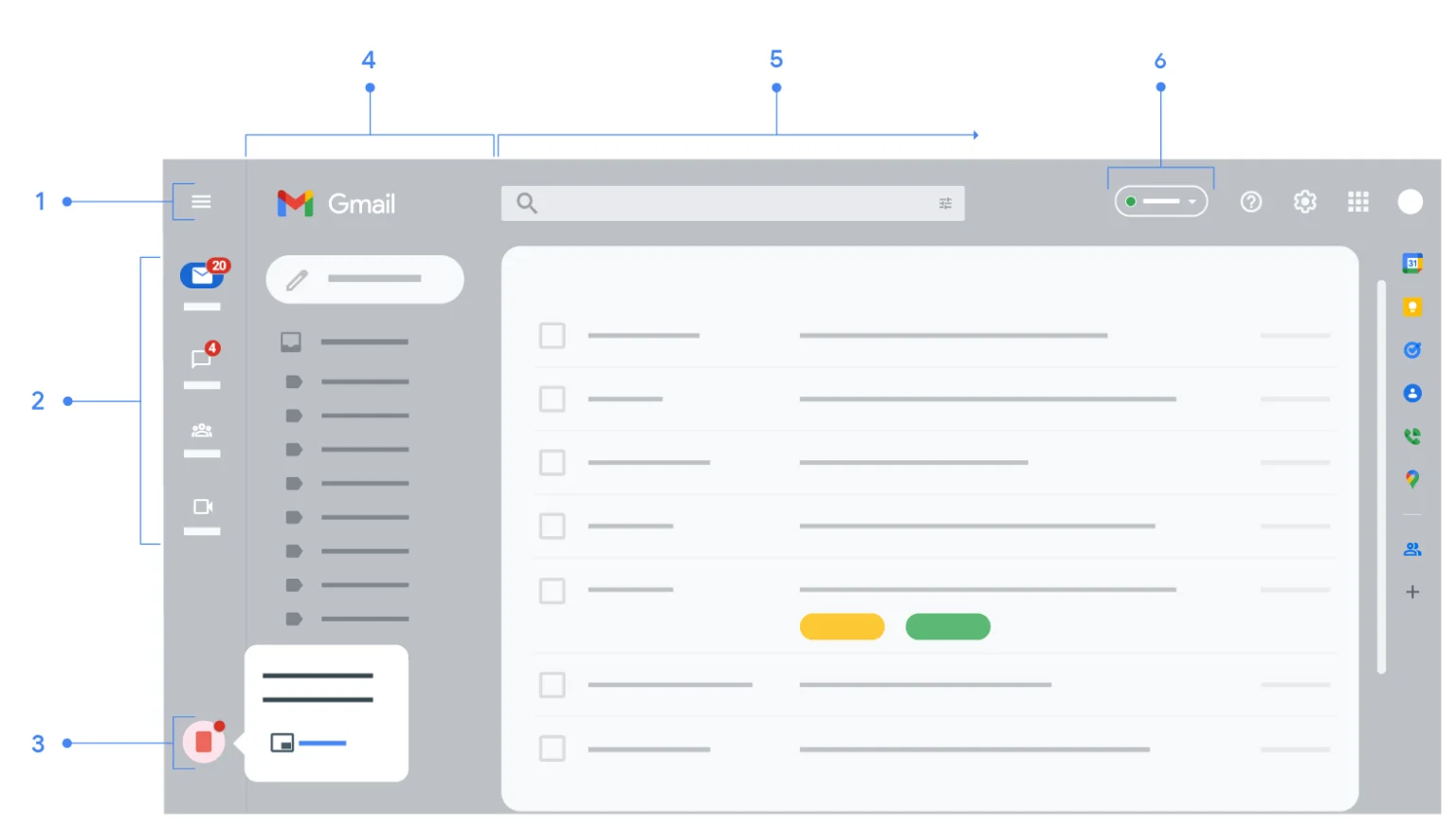 Google обробляв зовнішній вигляд веб -версії Gmail, додавши чати та групи чатів