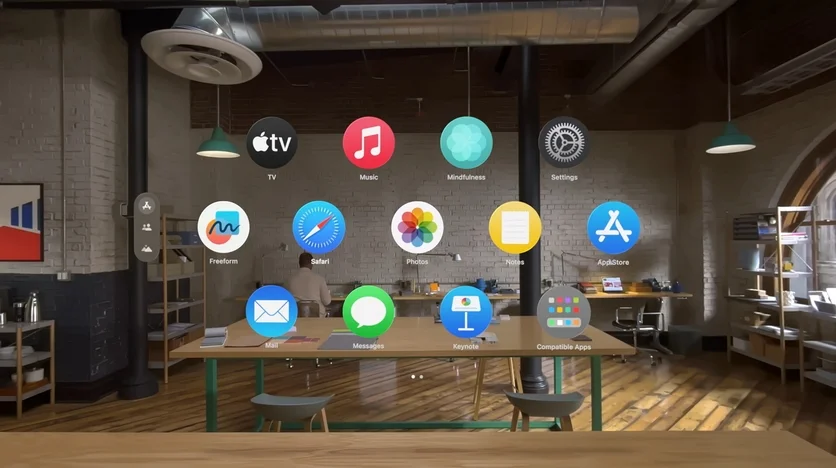 Apple представила розумні келихи допоміжної Virtual Reality Vision Pro