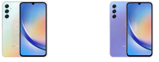 Технічні характеристики та дизайн Samsung Galaxy A34 та A54 5G стали відомими