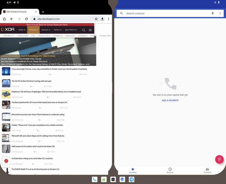 Оновлення Android 12.1 призначене для покращення використання смартфонів складання