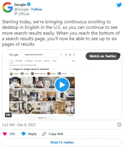 Пошукова система Google отримала нову функцію у версії для ПК