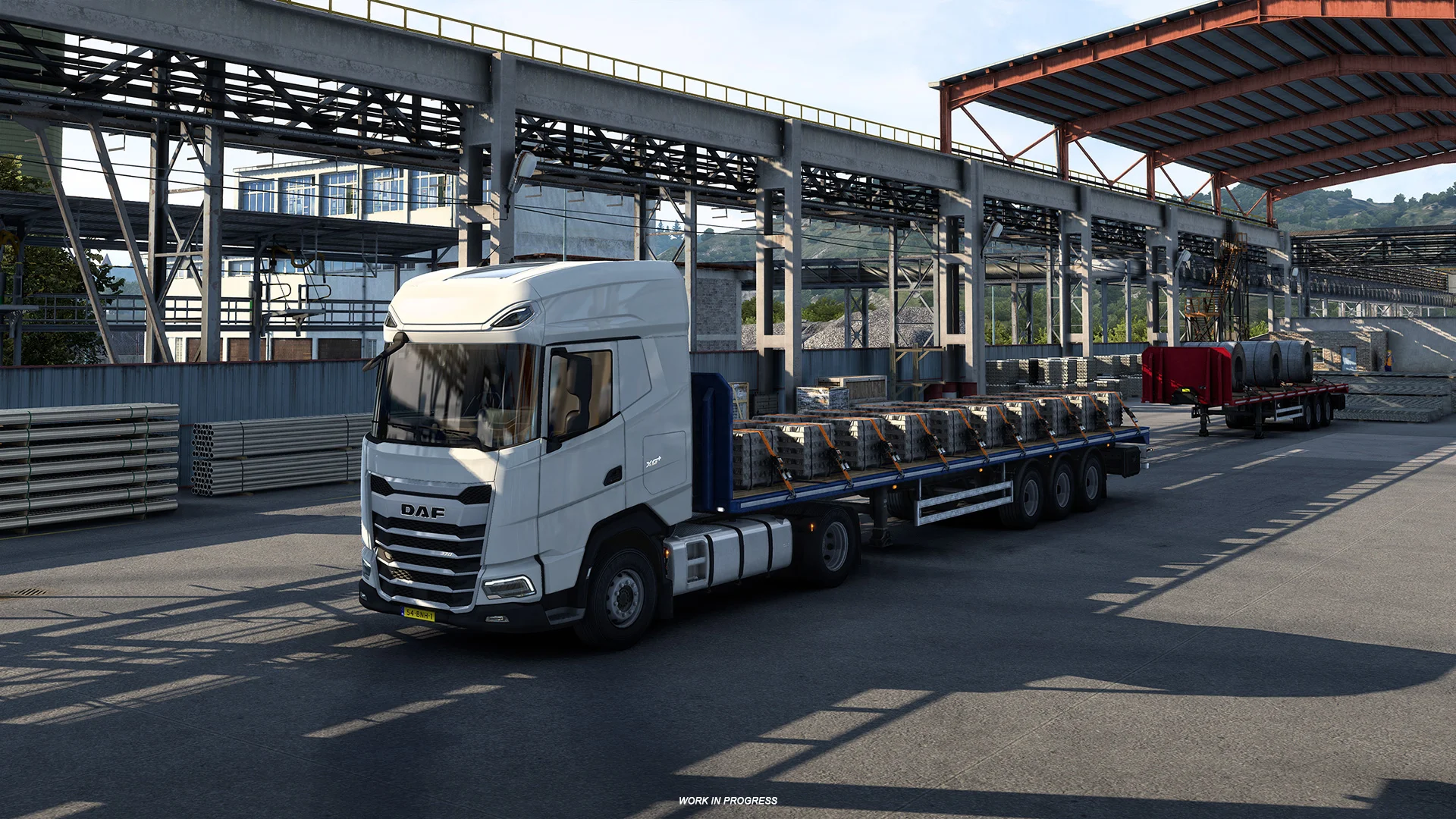 Набір скріншоти з DLC West Balkans для симулятора Euro Truck 2 демонструє нові товари, доступні для транспортування