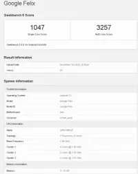 Google Pixel Fold вперше з'явився в Geekbench