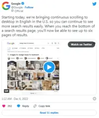 Пошукова система Google отримала нову функцію у версії для ПК
