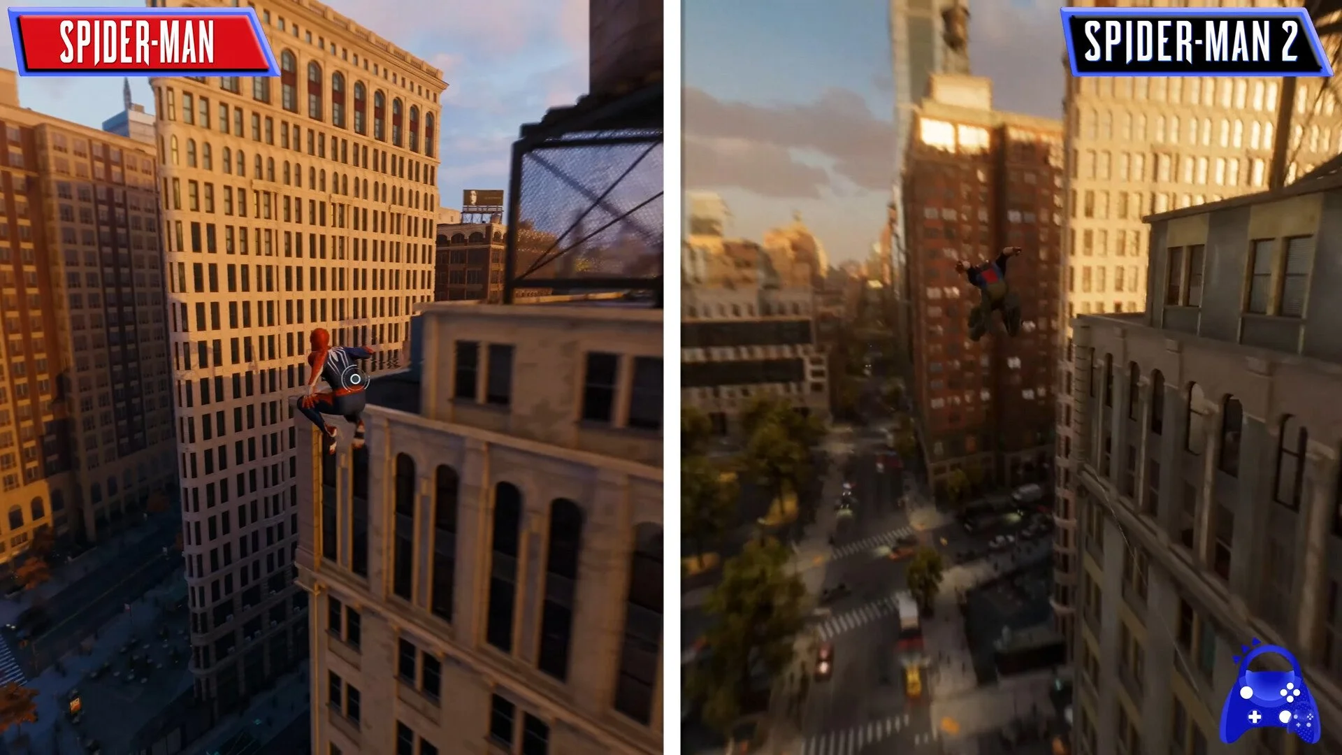 Порівняння Людини-павука Marvel та Marvel's Spider-Man 2 Graphics