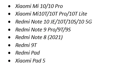 Пристрої Xiaomi, які отримають прошивку MIUI 14, стали відомими